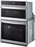 LG - 6.4 CF / 30" Smart Combi Wall Oven & Microwave w/ True Convection InstaV - Combo Wall Oven - WCEP6427F