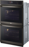 LG - 9.4 CF / 30" Smart Double Wall Oven with Fan Convection, Air Fry - Electric Wall Ovens - WDEP9423D