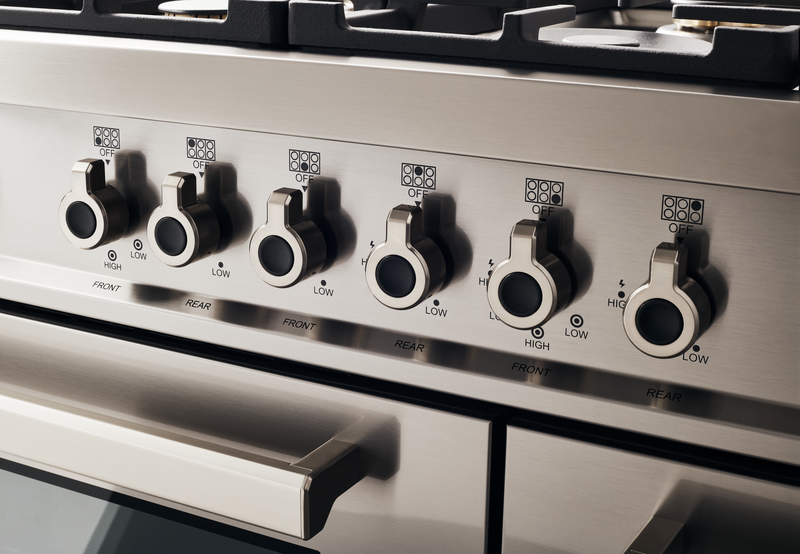 Bertazonni - 48" Induction Range with 6 Heating Zones Professional Series - PRO486IGFEPXT
