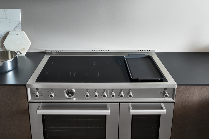 Bertazonni - 48" Induction Range with 6 Heating Zones Professional Series - PRO486IGFEPXT