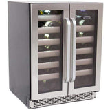 Whynter Wine Refrigerators - Elite Series with Seamless Stainless Steel Doors Whynter Elite 40 Bottle Seamless Stainless Steel Door Dual Zone Built-in Wine Refrigerator