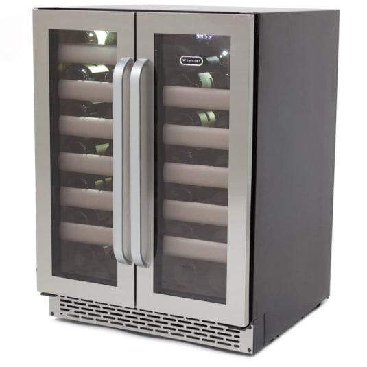 Whynter Wine Refrigerators - Elite Series with Seamless Stainless Steel Doors Whynter Elite 40 Bottle Seamless Stainless Steel Door Dual Zone Built-in Wine Refrigerator