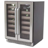 Whynter Wine Refrigerators - Elite Series with Seamless Stainless Steel Doors Whynter Elite 40 Bottle Seamless Stainless Steel Door Dual Zone Built-in Wine Refrigerator