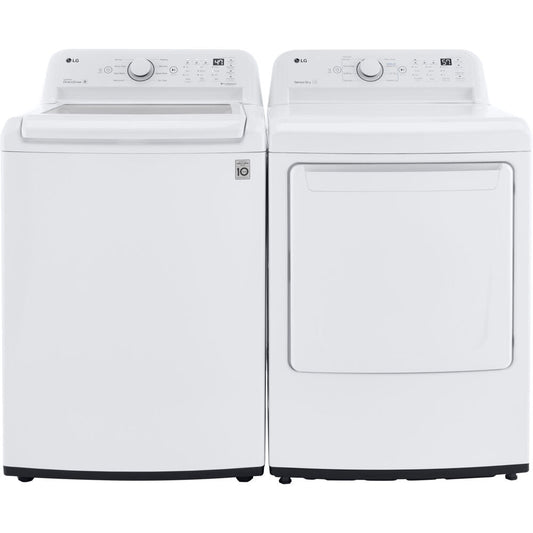 LG - 4.3 CF Top Load Washer (WT7000CW) & 7.3 CF Electric Dryer (DLE7000W) - WT7000CW-E-KIT