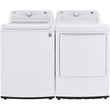 LG - 4.3 CF Top Load Washer (WT7000CW) & 7.3 CF Gas Dryer (DLG7001W) - WT7000CW-G-KIT