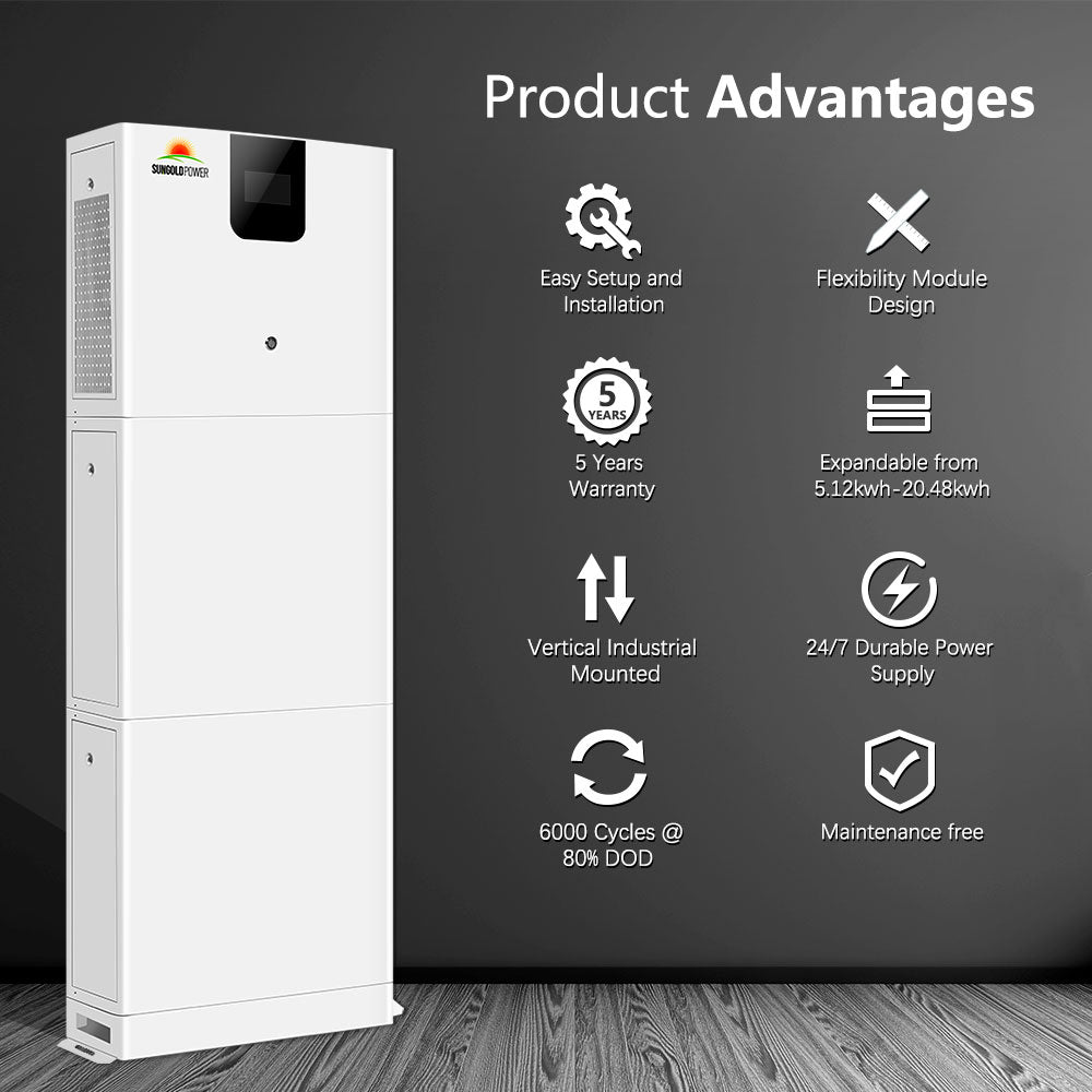 SunGold Power - 5000W Solar Inverter & Battery Energy Storage 48V System | SG5K48SIBES