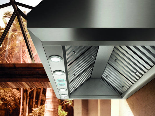 Elica - CAPRI - Elica Pro - 48" W x 32" D x 18" H, Stainless  - Outdoor Wall Mount Hoods | ECP148SS