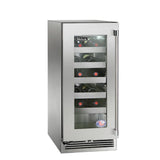Perlick - 15" Signature Series Outdoor Wine Reserve with stainless steel glass door, with lock - HP15WO