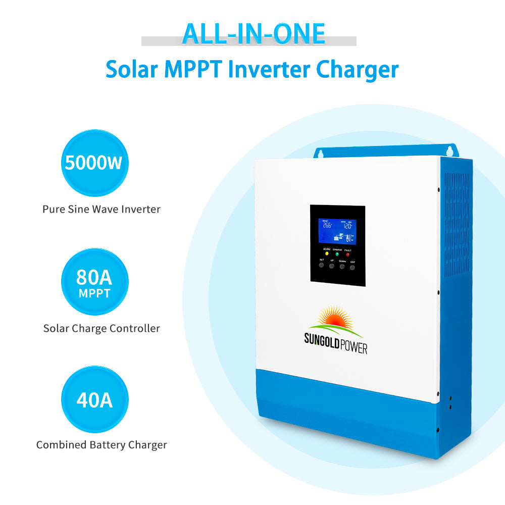 SunGold Power - 5000W 48V Solar Charger Inverter | SG5K48SCI