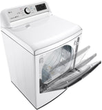 LG - 27 in. 4.8 cu. ft. Mega Capacity White Top Load Washer and LG - 7.3 Cu.Ft. Ultra Large High Efficiency Gas Dryer