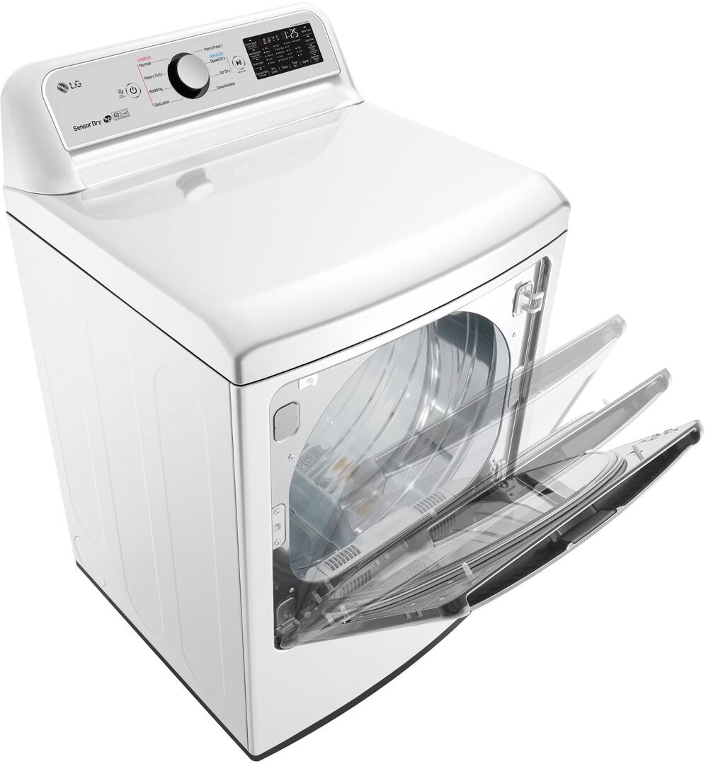 LG - 5.0 cu.ft. Smart wi-fi Enabled Top Load Washer and LG - 7.3 Cu.Ft. Ultra Large High Efficiency Gas Dryer