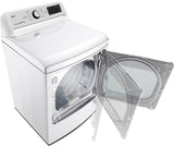 LG - 5.0 cu.ft. Smart wi-fi Enabled Top Load Washer and LG - 7.3 Cu.Ft. Ultra Large High Efficiency Gas Dryer