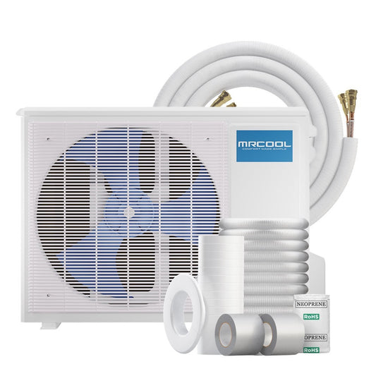 Mr Cool | DIY 4th Generation E Star 12k BTU Ductless Mini-Split Heat Pump Complete System 115V/60Hz | DIY-12-HP-WM-115C25