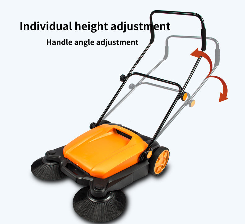 SM650 27.5" Manual Floor Sweeper, Indoor and Outdoor