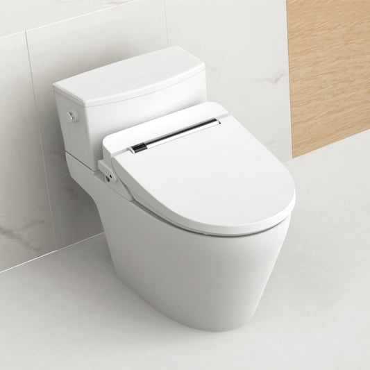 VOVO  STYLEMENT UV-A Sterilization LED White Elongated Slow-Close Heated Bidet Toilet Seat
