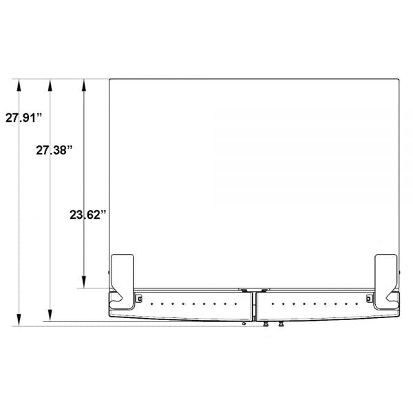 FORNO - Bovino 33inch Counter Depth 19 Cu.Ft. French Door No Frost Refrigerator Stainless Steel | FFFFD1907-33SB