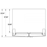 FORNO - Bovino 33inch Counter Depth 19 Cu.Ft. French Door No Frost Refrigerator Stainless Steel | FFFFD1907-33SB