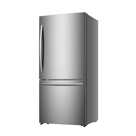 MORA - 17.2 cu. ft. Bottom-Freezer Refrigerator - Stainless Steel