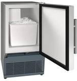 U-Line | Ice Maker 15" Reversible Hinge Stainless Solid 115v | ADA Collection | UACR015-SS01A