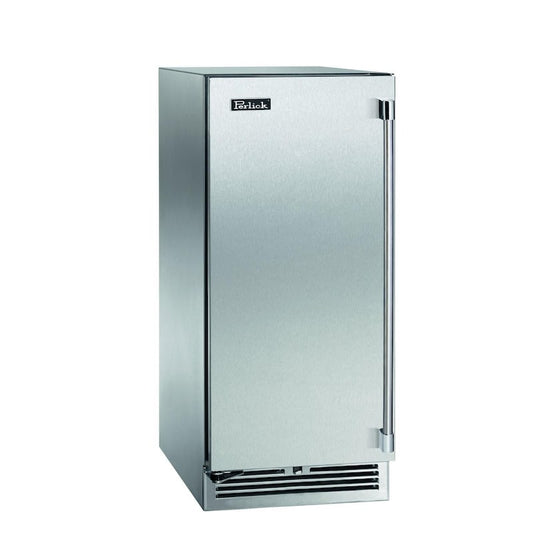Perlick - 15" Signature Series Marine Grade Refrigerator with stainless steel solid door, with lock, with lock - HP15RM