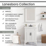 Hanover Bathroom Vanities HANVN0105 24 0WH