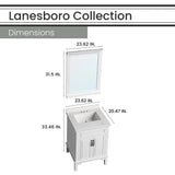 Hanover Bathroom Vanities HANVN0105 24 0WH