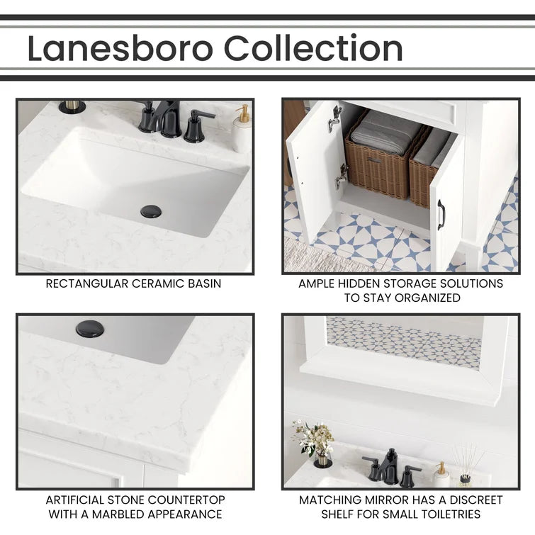 Hanover Bathroom Vanities HANVN0105 24 0WH
