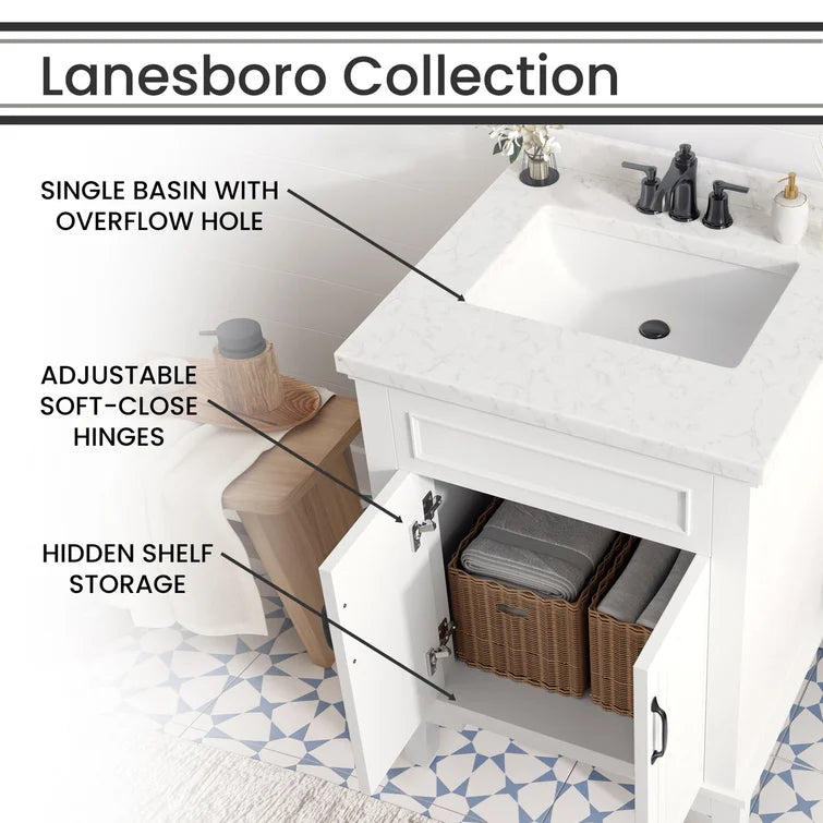 Hanover Bathroom Vanities HANVN0105 24 0WH