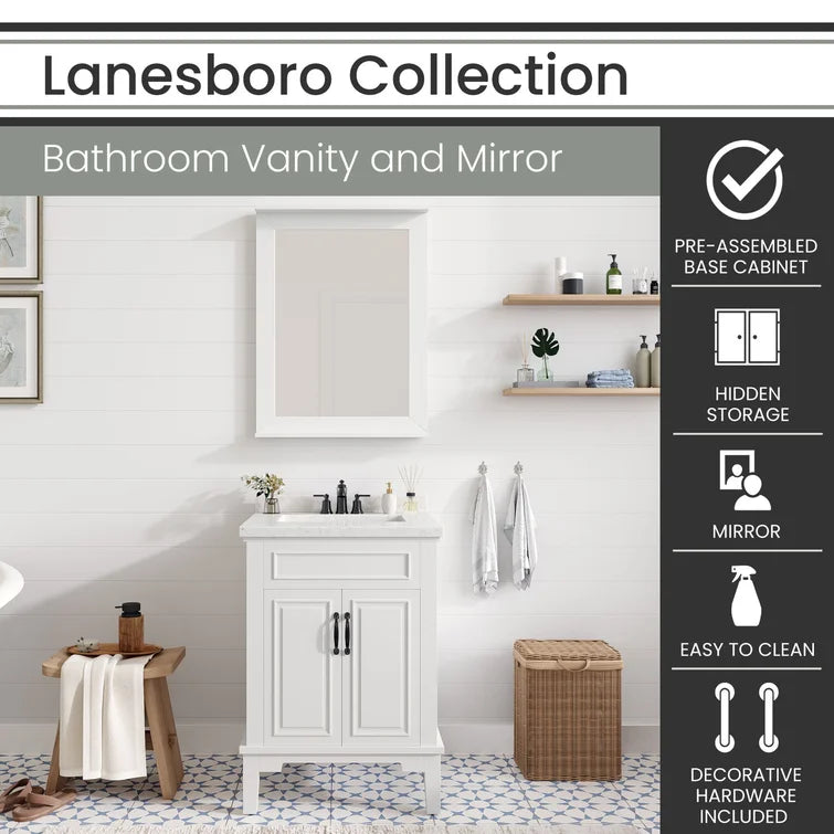 Hanover Bathroom Vanities HANVN0105 24 0WH