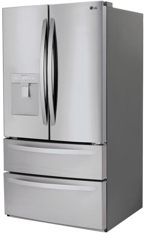 LG - 5.8 CF Gas Single Oven Slide-In Range, EasyClean Plus Self Clean, ThinQ and French Door Refrigerator Bundle