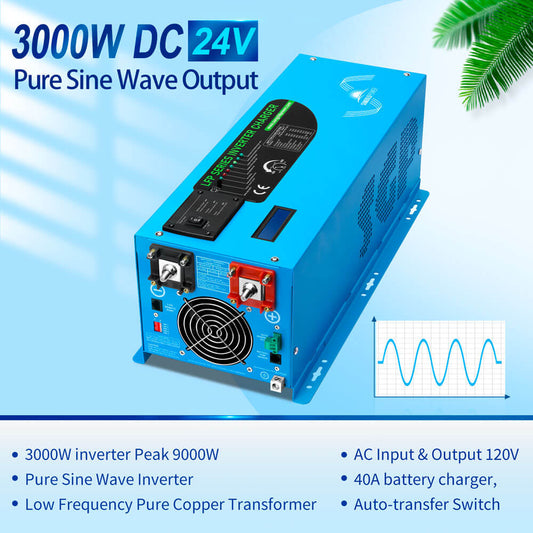 SunGold Power - Low Freqency 3000W -DC24V Inverter (single phase) | SG3K24I1