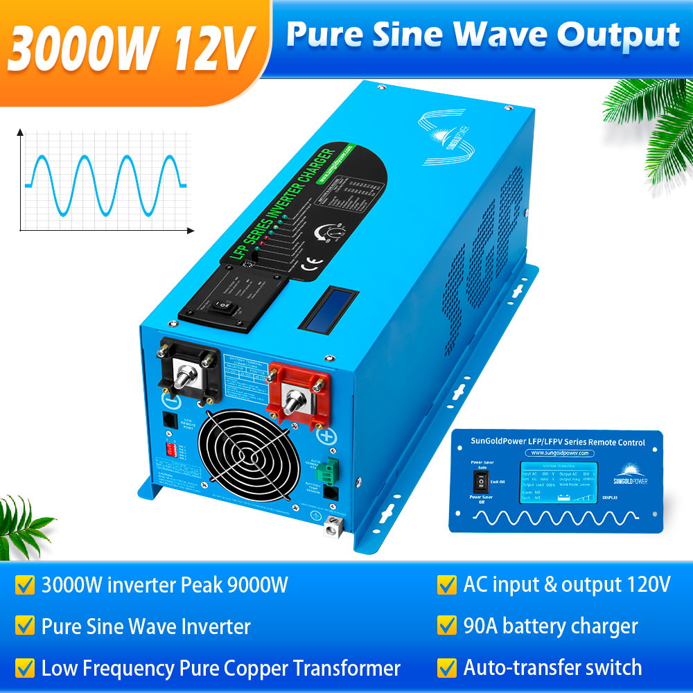 SunGold Power - Low Freqency 3000W DC12V Inverter (single phase) | SG3K12I1