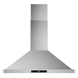 Cosmo - 30 in. Ductless Wall Mount Range Hood in Stainless Steel with LED Lighting and Carbon Filter Kit for Recirculating | COS-63175S-DL