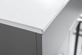 Laviva - Nova 32" Grey Bathroom Vanity with White Ceramic Basin Countertop | 31321529-32G-CB