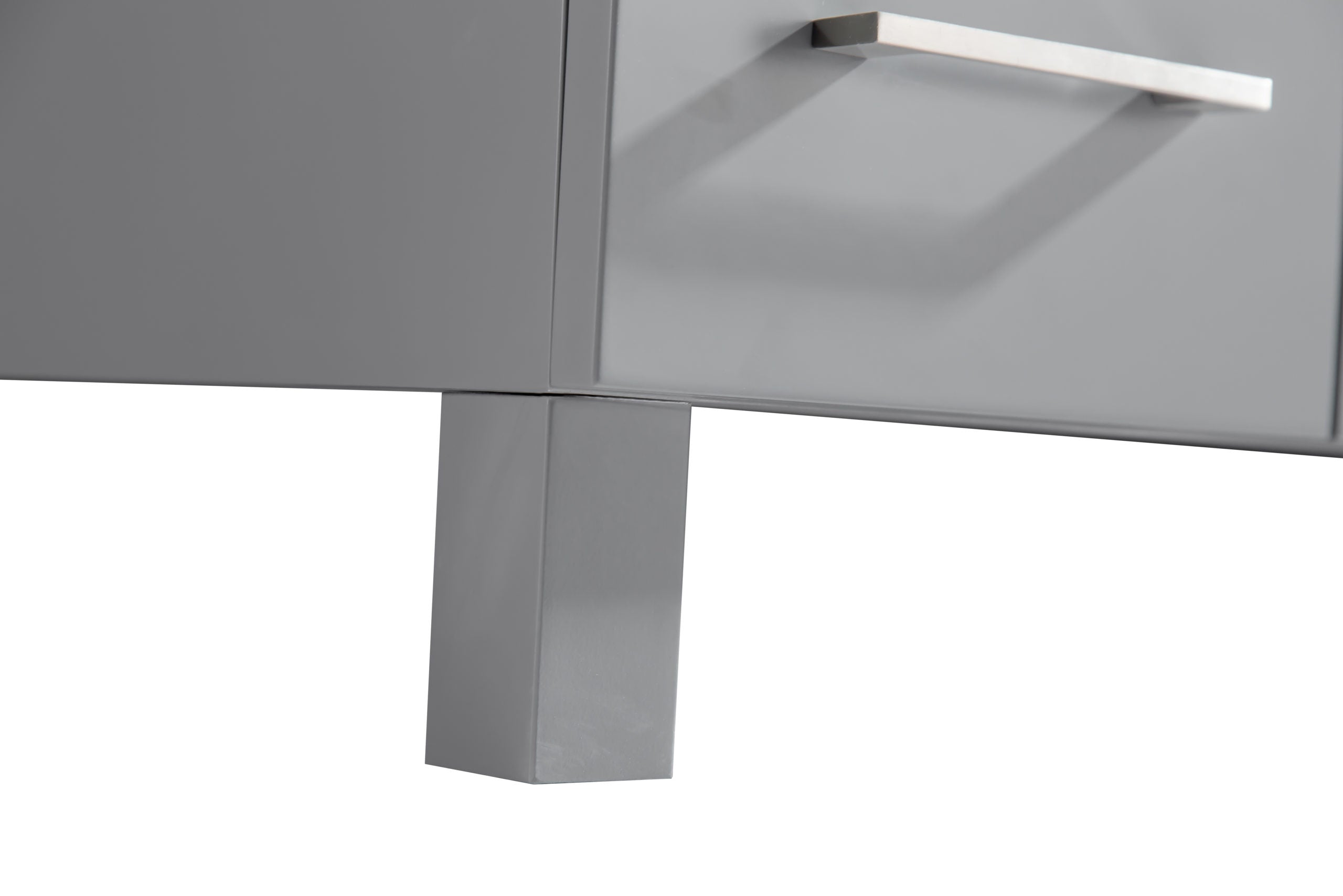 Laviva - Nova 32" Grey Bathroom Vanity with White Ceramic Basin Countertop | 31321529-32G-CB