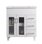 Laviva - Nova 32" White Bathroom Vanity with White Ceramic Basin Countertop | 31321529-32W-CB