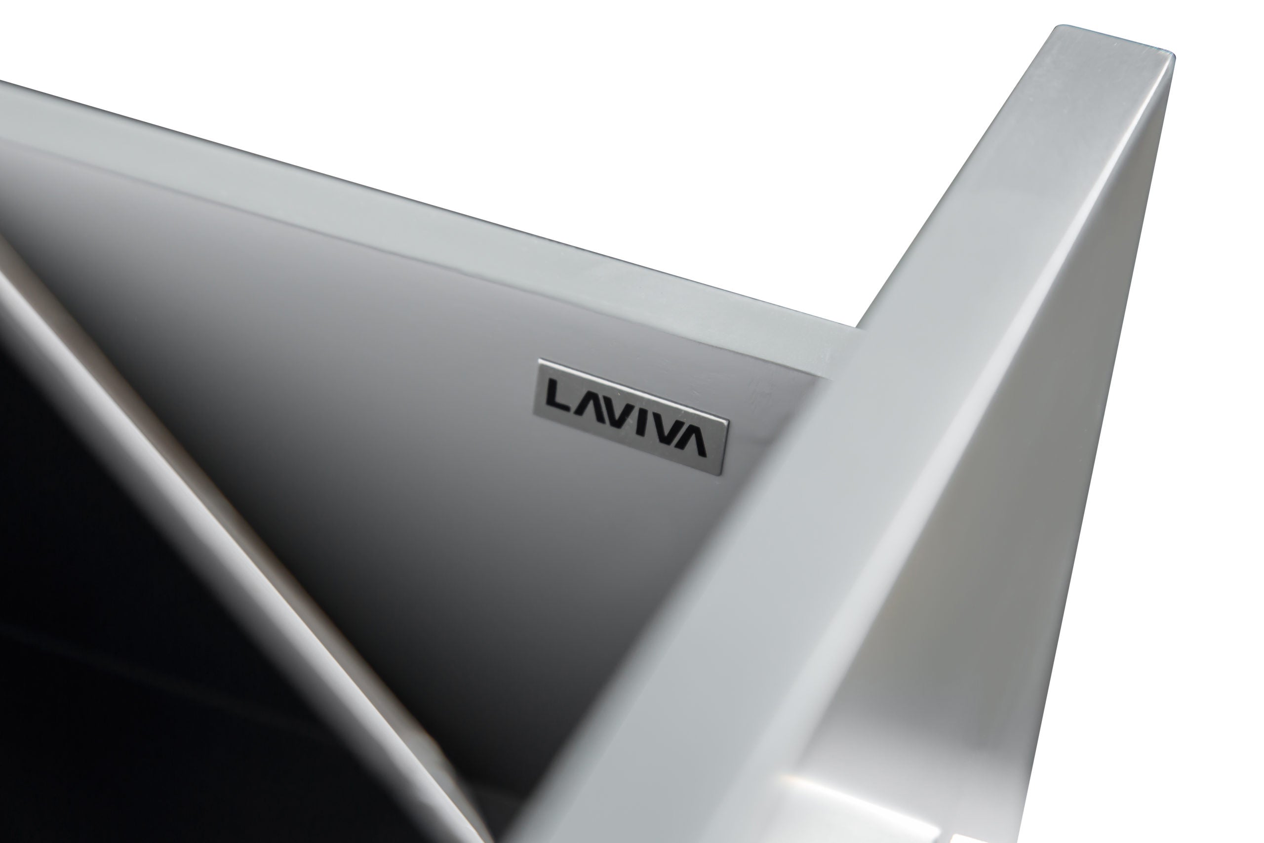 Laviva - Nova 36" Grey Bathroom Vanity with White Ceramic Basin Countertop | 31321529-36G-CB