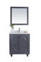 Laviva - Odyssey 30" Maple Grey Bathroom Vanity with White Carrara Marble Countertop | 313613-30G-WC