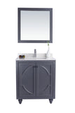 Laviva - Odyssey 30" Maple Grey Bathroom Vanity with White Quartz Countertop | 313613-30G-WQ