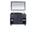 Laviva - Odyssey 48" Maple Grey Bathroom Vanity with Black Wood Marble Countertop | 313613-48G-BW