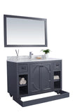 Laviva - Odyssey 48" Maple Grey Bathroom Vanity with Matte Black VIVA Stone Solid Surface Countertop | 313613-48G-MB