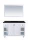 Laviva - Odyssey 48" White Bathroom Vanity with Matte Black VIVA Stone Solid Surface Countertop | 313613-48W-MB