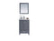 Laviva - Wilson 24" Grey Bathroom Vanity with White Quartz Countertop | 313ANG-24G-WQ