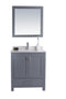 Laviva - Wilson 30" Grey Bathroom Vanity with White Quartz Countertop | 313ANG-30G-WQ