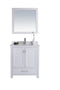 Laviva - Wilson 30" White Bathroom Vanity with White Quartz Countertop | 313ANG-30W-WQ