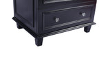 Laviva - Luna 30" Espresso Bathroom Vanity with Black Wood Marble Countertop | 313DVN-30E-BW