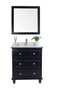 Laviva - Luna 30" Espresso Bathroom Vanity with Pure White Phoenix Stone Countertop | 313DVN-30E-PW