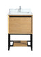 Laviva - Alto 24" California White Oak Bathroom Vanity with White Carrara Marble Countertop | 313SMR-24CO-WC