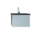 Laviva - Vitri 24" Fossil Grey Bathroom Vanity with VIVA Stone Matte Black Solid Surface Countertop | 313VTR-24FG-MB