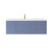 Laviva - Vitri 48" Nautical Blue Bathroom Vanity with VIVA Stone Matte White Solid Surface Countertop | 313VTR-48NB-MW